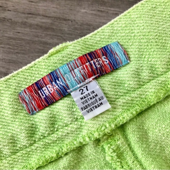 Urban Outfitters ‘Lena’ High Rise Wide Leg Pants in Lime - Picture 10 of 10